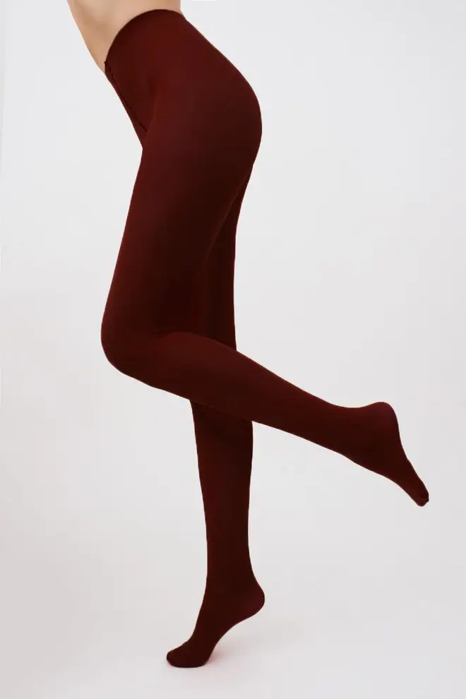 Matte Strumpfhose aus Mikrofaser SAMBA 40 den (marsala)