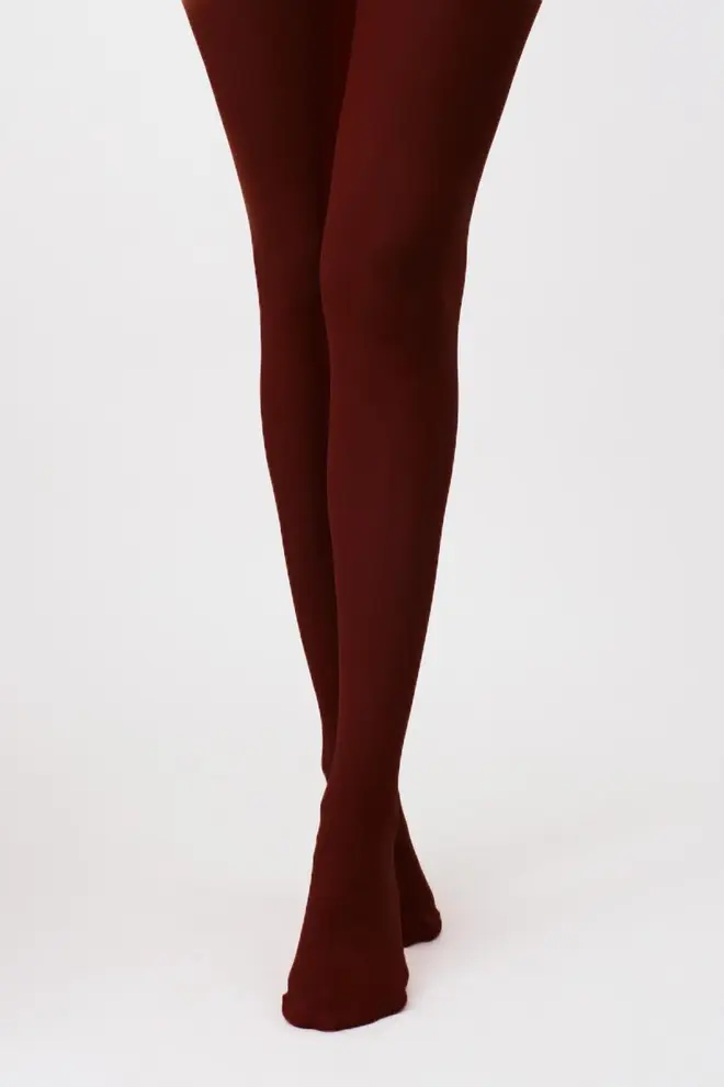 Matte Strumpfhose aus Mikrofaser SAMBA 40 den (marsala)
