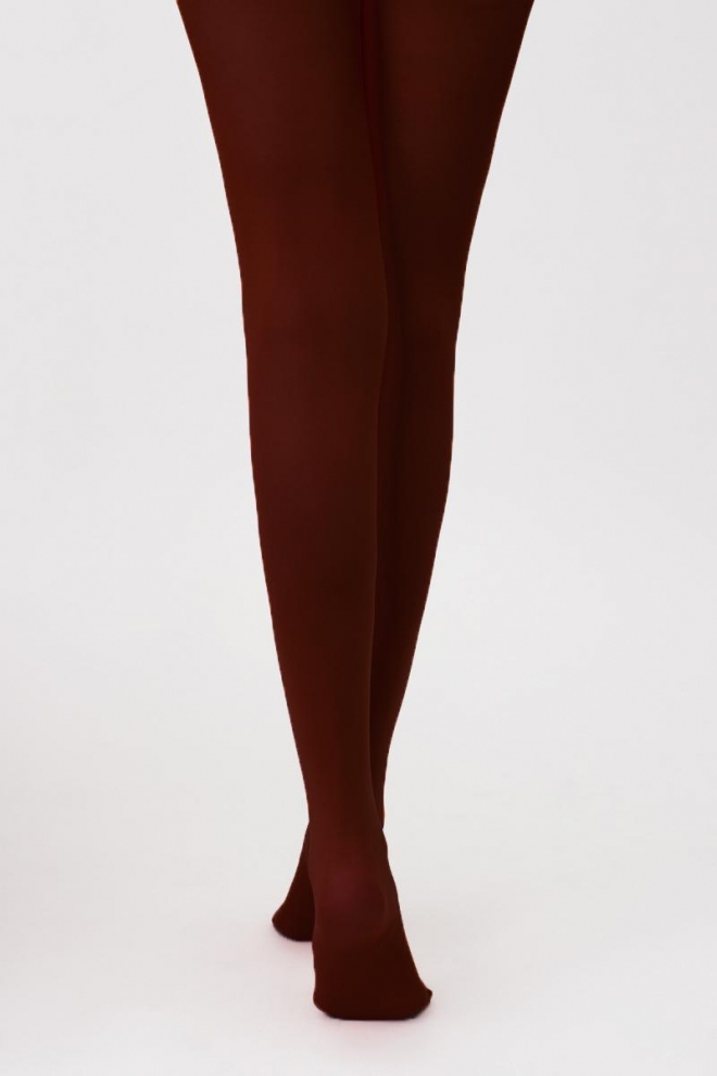 Matte Strumpfhose aus Mikrofaser SAMBA 40 den (marsala)