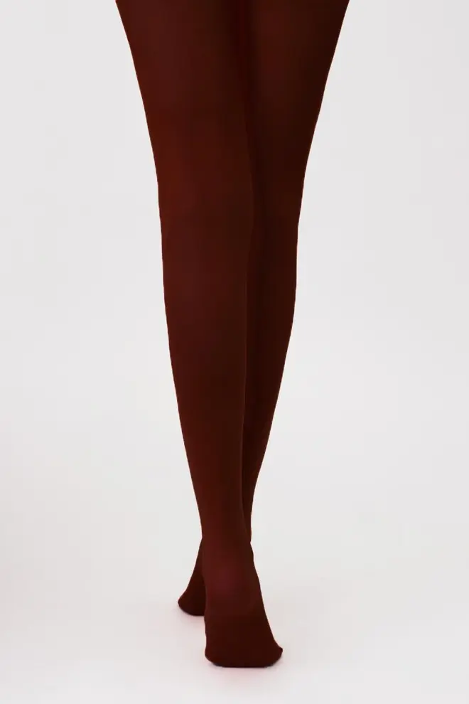 Matte Strumpfhose aus Mikrofaser SAMBA 40 den (marsala)