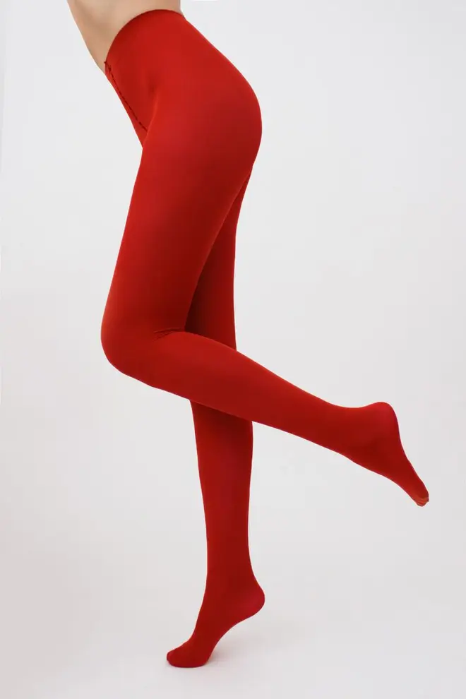 Matte microfiber tights SAMBA 40 den (aurora red)