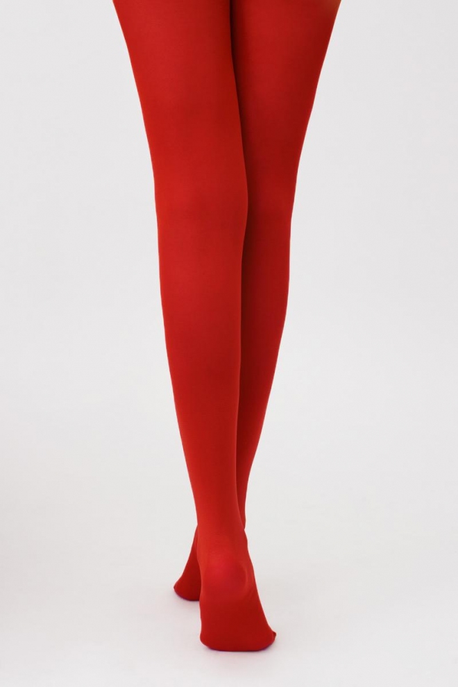 Matte microfiber tights SAMBA 40 den (aurora red)