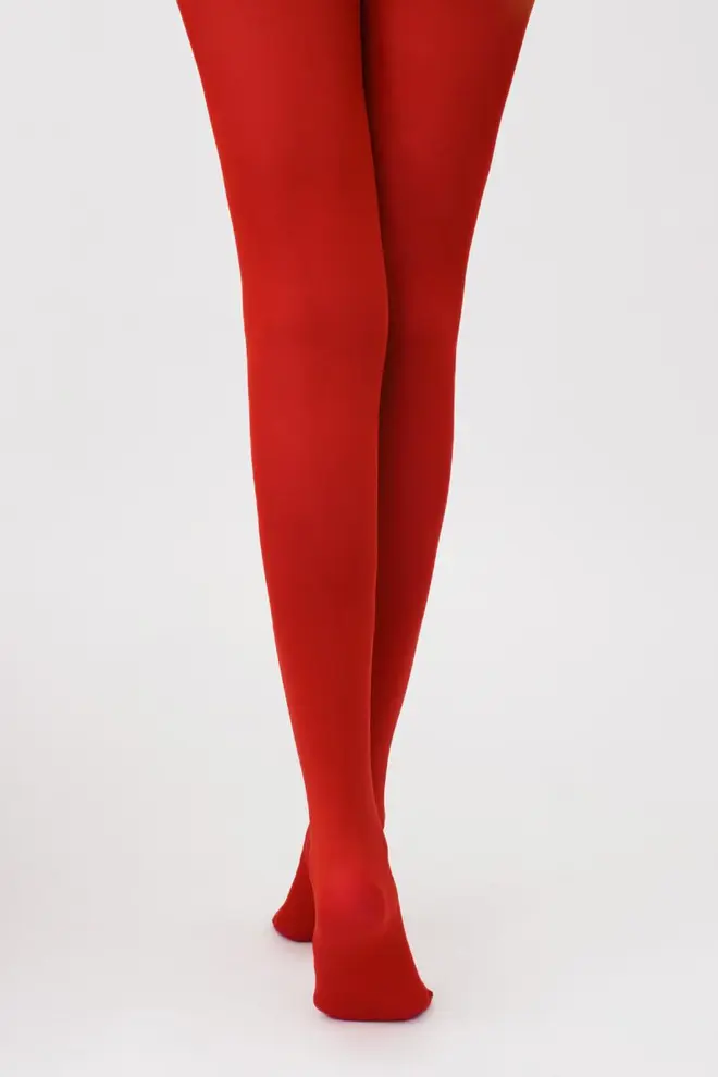 Matte microfiber tights SAMBA 40 den (aurora red)
