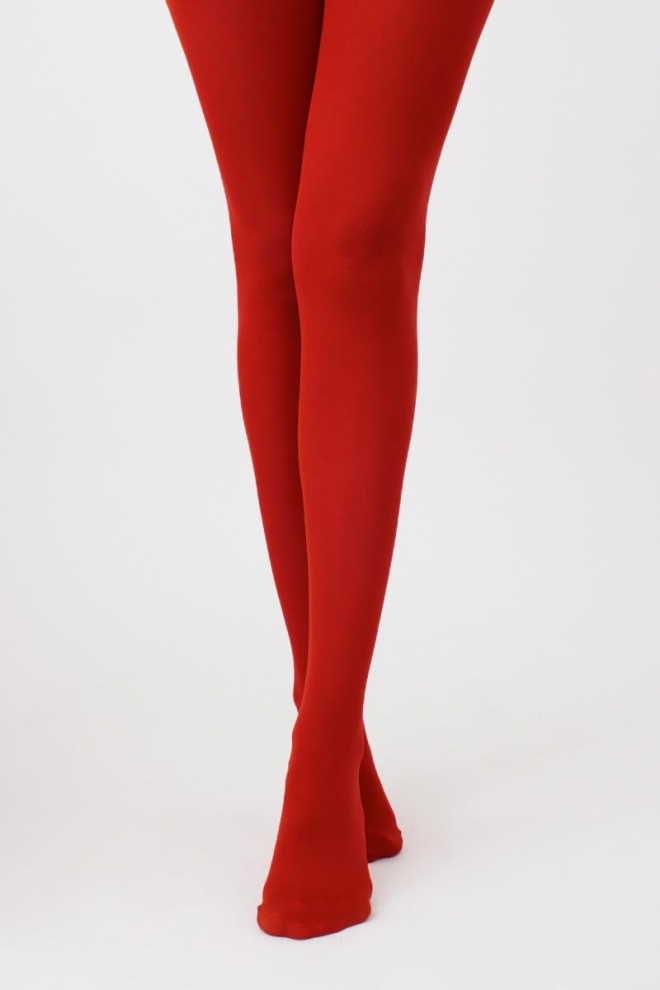 Matte microfiber tights SAMBA 40 den (aurora red)