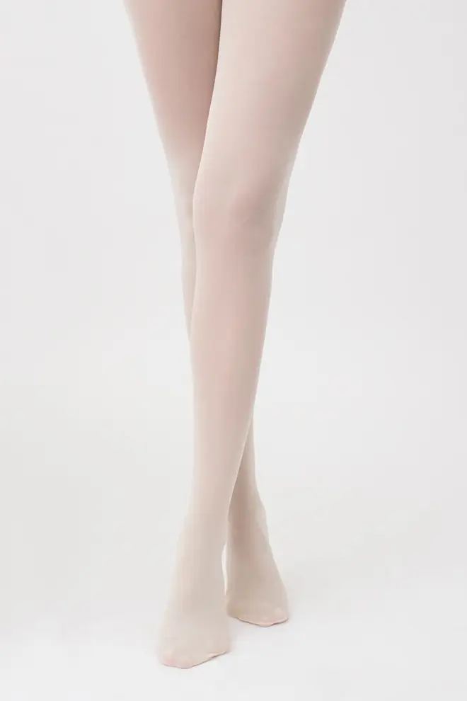 Matte Strumpfhose aus Mikrofaser SAMBA 40 den (panna)