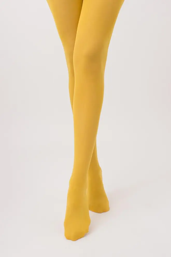 Matte microfiber tights SAMBA 40 den (yellow moon)
