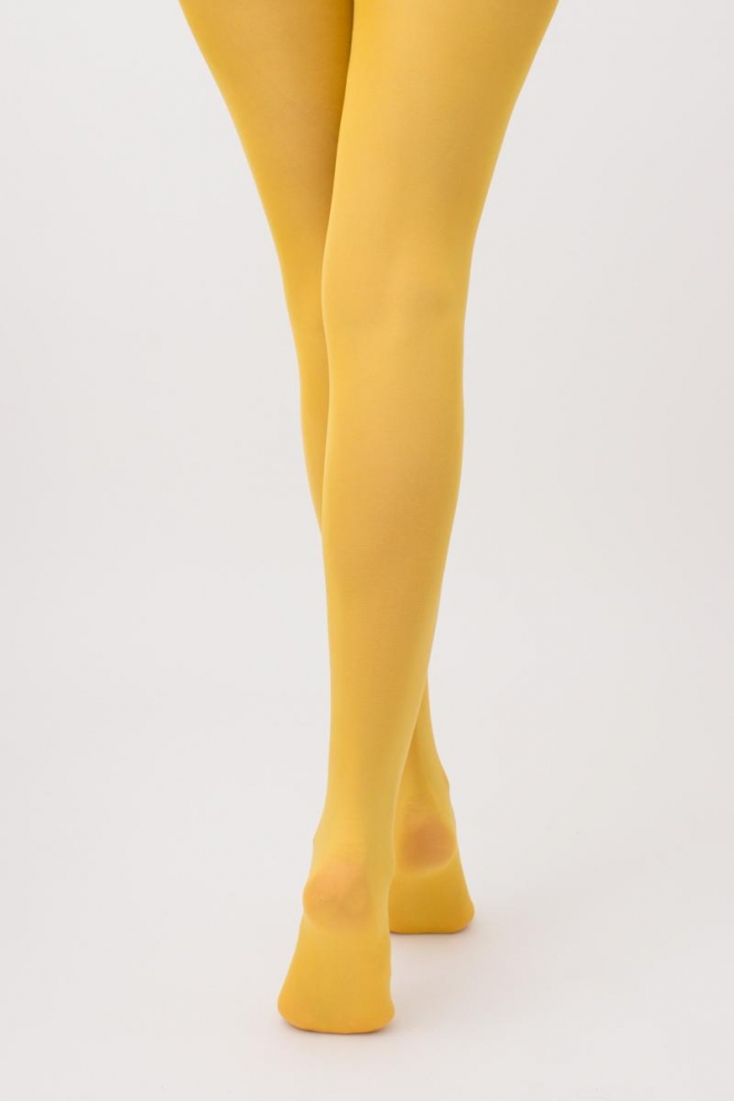 Matte Strumpfhose aus Mikrofaser SAMBA 40 den (yellow moon)
