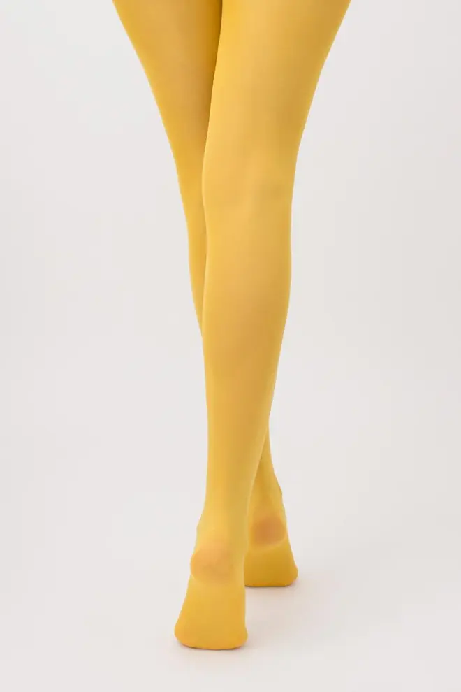 Matte microfiber tights SAMBA 40 den (yellow moon)