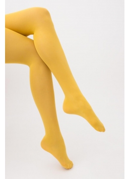 Matte Strumpfhose aus Mikrofaser SAMBA 40 den (yellow moon)