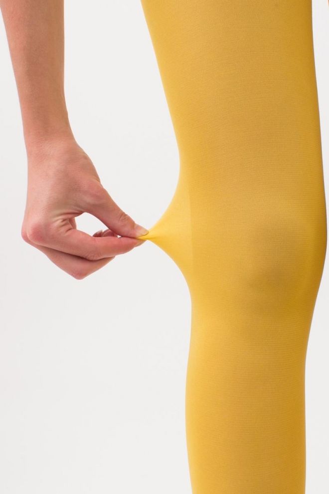 Matte Strumpfhose aus Mikrofaser SAMBA 40 den (yellow moon)
