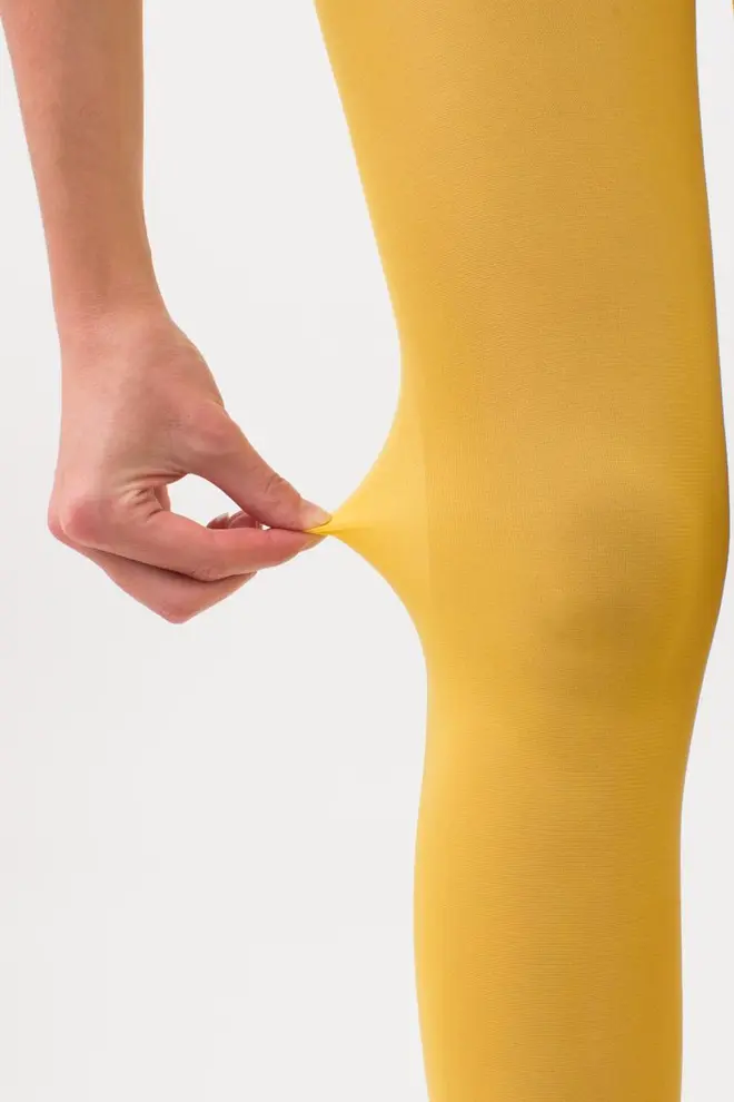 Matte microfiber tights SAMBA 40 den (yellow moon)