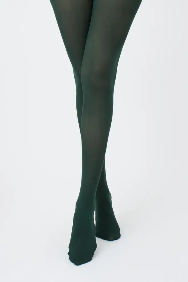 Matte Strumpfhose aus Mikrofaser SAMBA 40 den (deep green)