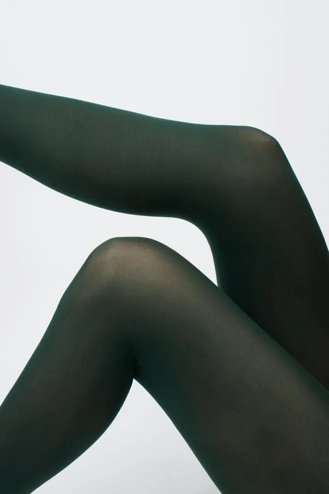 Matte Strumpfhose aus Mikrofaser SAMBA 40 den (deep green)