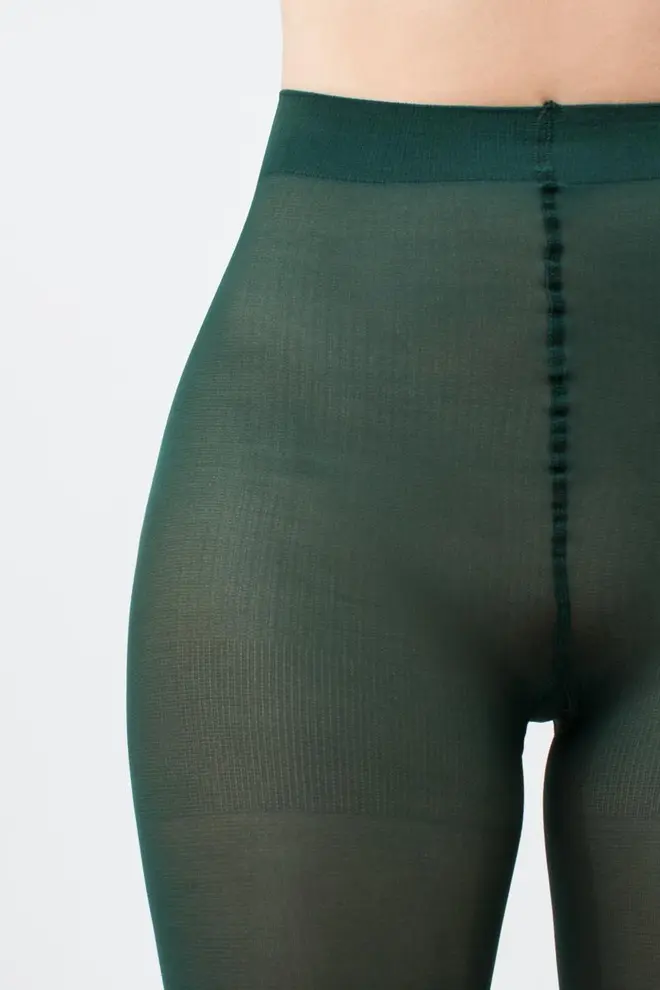 Matte Strumpfhose aus Mikrofaser SAMBA 40 den (deep green)