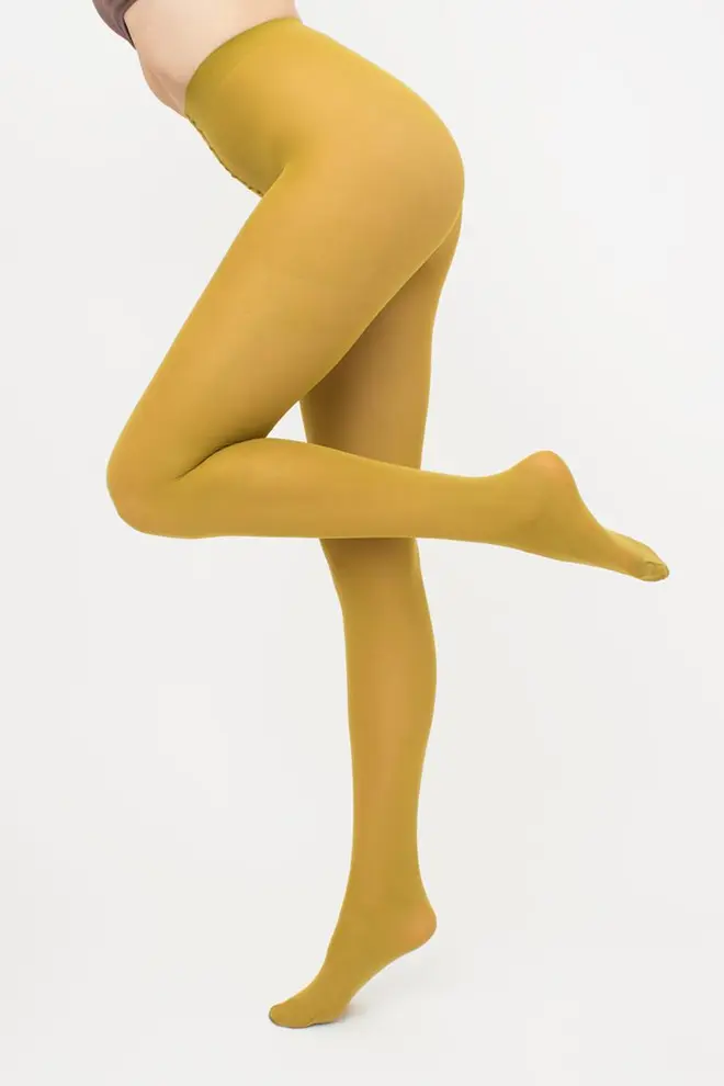 Matte Strumpfhose aus Mikrofaser SAMBA 40 den (olive)