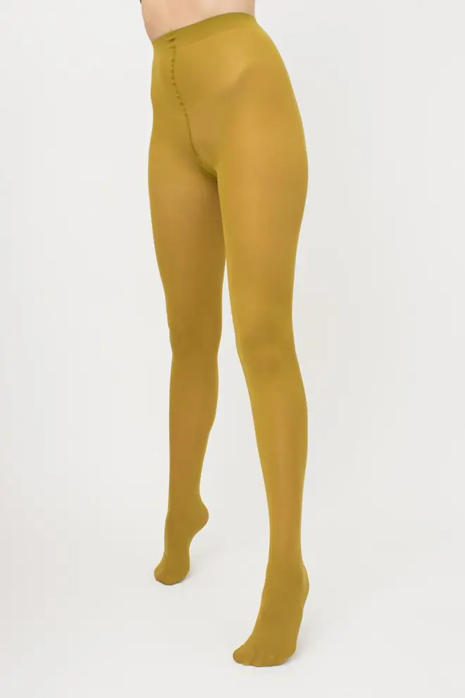 Matte Strumpfhose aus Mikrofaser SAMBA 40 den (olive)