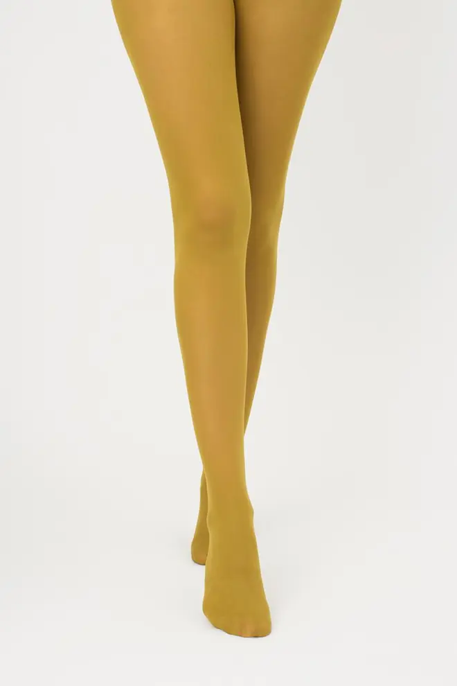 Matte Strumpfhose aus Mikrofaser SAMBA 40 den (olive)