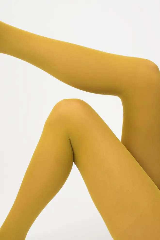 Matte Strumpfhose aus Mikrofaser SAMBA 40 den (olive)