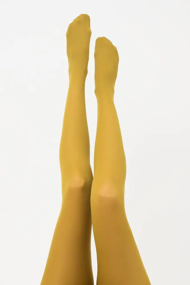 Matte Strumpfhose aus Mikrofaser SAMBA 40 den (olive)