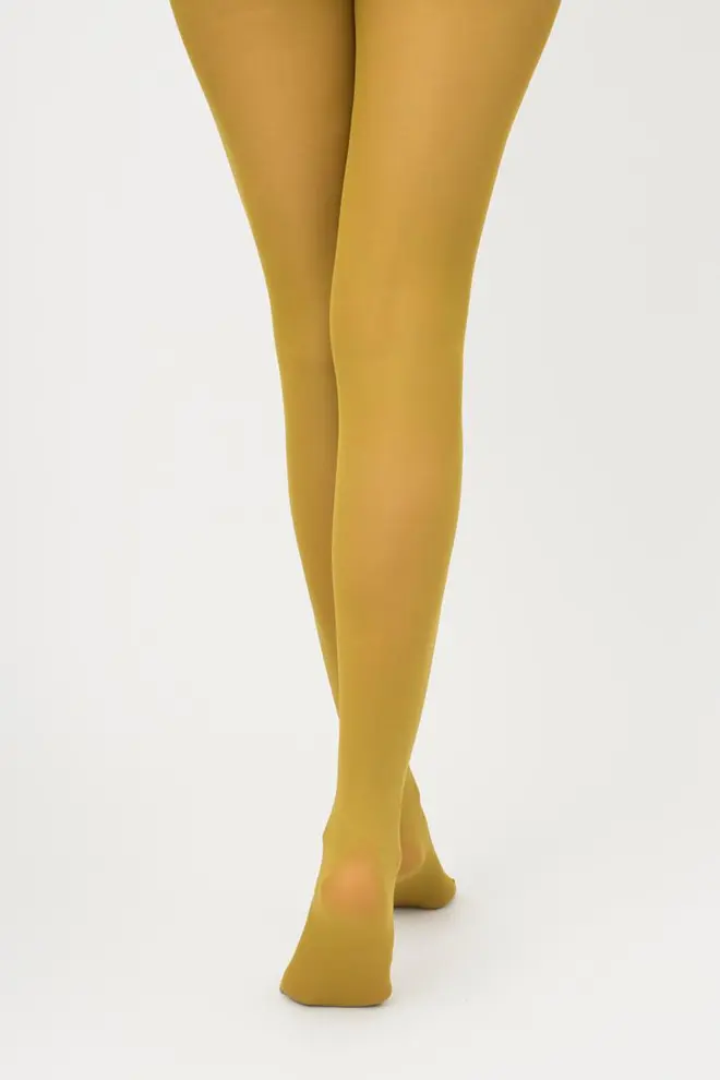 Matte Strumpfhose aus Mikrofaser SAMBA 40 den (olive)