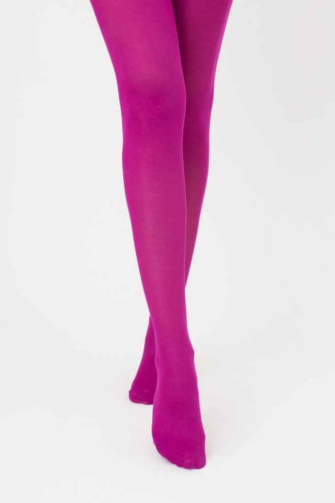 Matte Strumpfhose aus Mikrofaser SAMBA 40 den (wild aster)