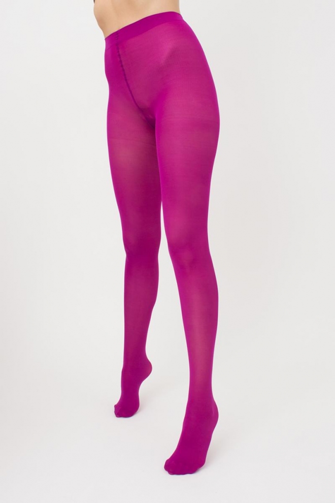 Matte Strumpfhose aus Mikrofaser SAMBA 40 den (wild aster)