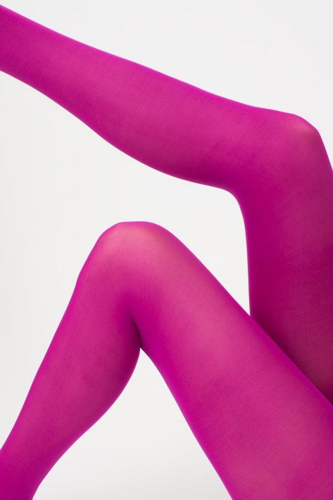 Matte Strumpfhose aus Mikrofaser SAMBA 40 den (wild aster)