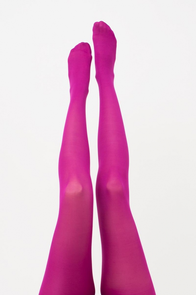 Matte Strumpfhose aus Mikrofaser SAMBA 40 den (wild aster)
