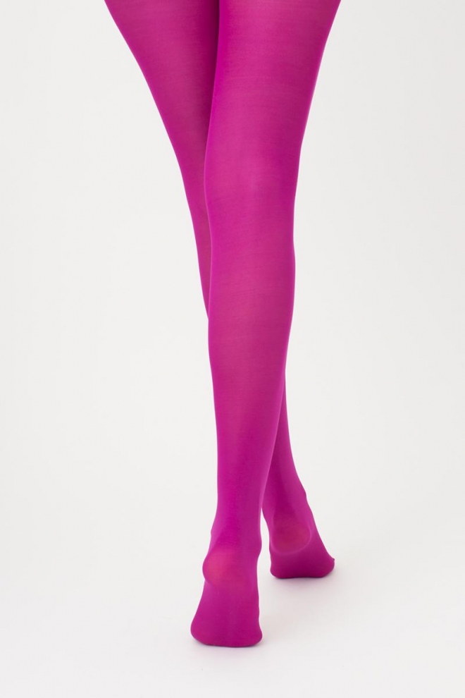 Matte Strumpfhose aus Mikrofaser SAMBA 40 den (wild aster)