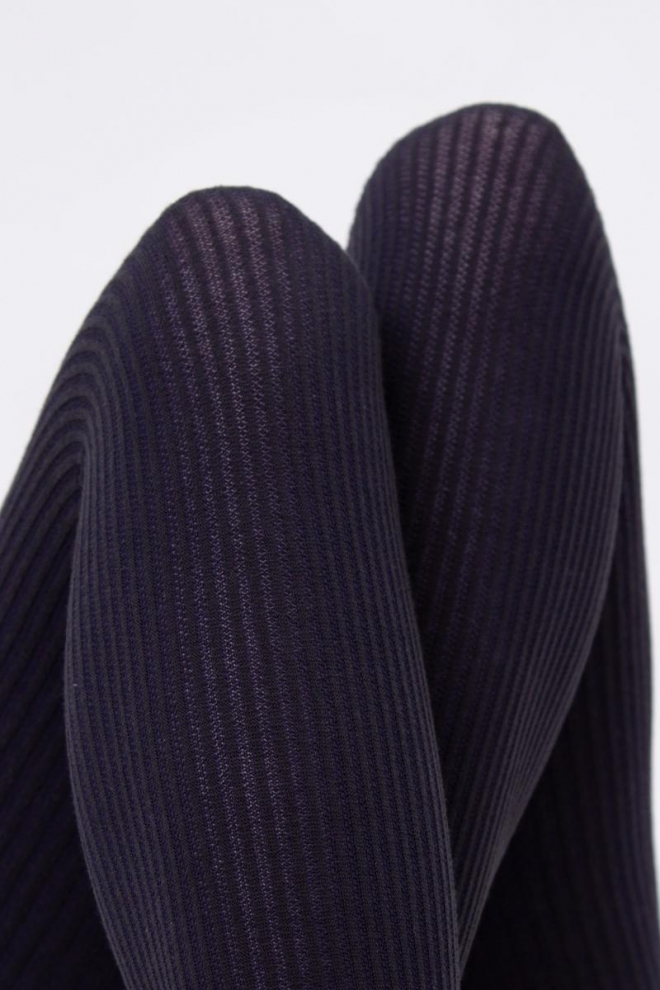Warme Strumpfhose mit Muster SHELL 150 Denier (1) (pirate black)