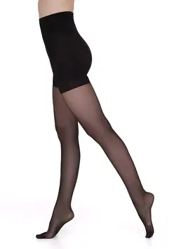 Tights with lifting shorts SLIM 40 den (nero)