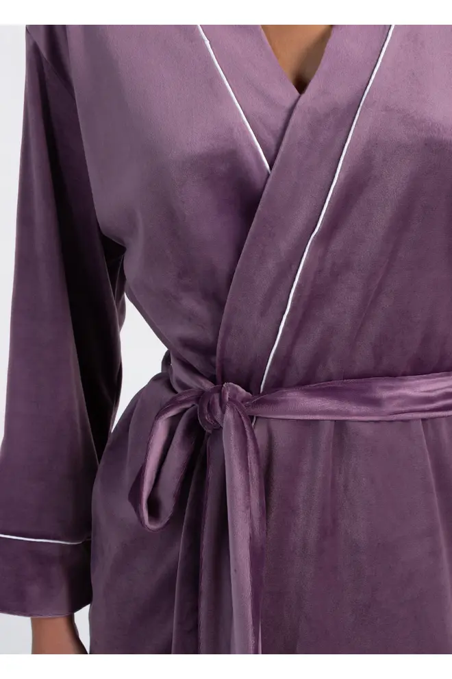 Velour-Set zum Wickeln SOFT WINTER 5606/080 Lavender Purple