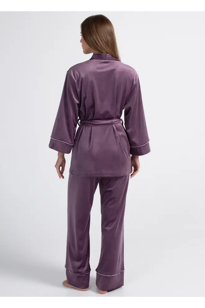 Velour-Set zum Wickeln SOFT WINTER 5606/080 Lavender Purple