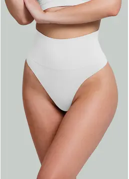 Seamless thong with light shaping effect – STRING SHAPEWEAR (white)