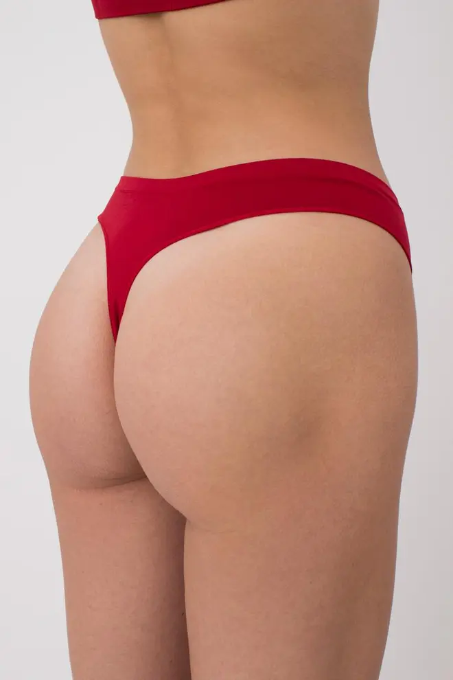 Microfibre G-string STRING BRIEFS COLOR (winery)