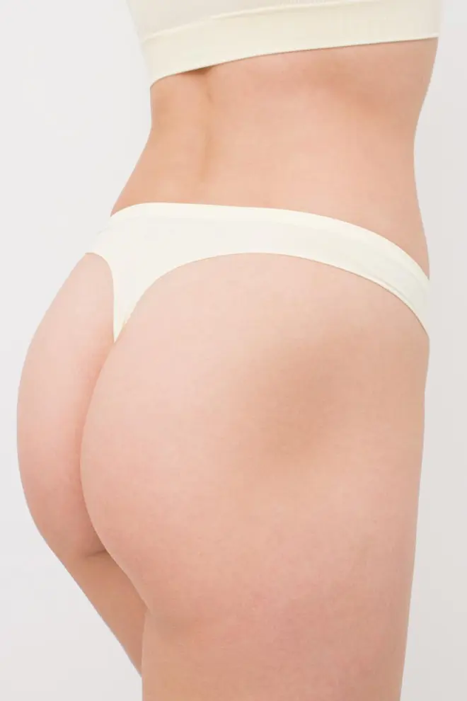 Microfibre G-string STRING BRIEFS COLOR (vanilla)