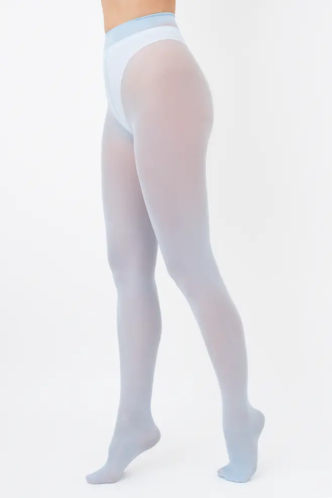 Matte Strumpfhose aus Mikrofaser SAMBA 40 den (blue yogurt)