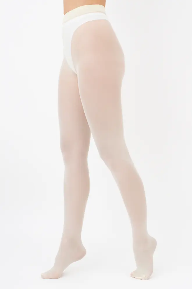 Matte Strumpfhose aus Mikrofaser SAMBA 40 den (yellow yogurt)