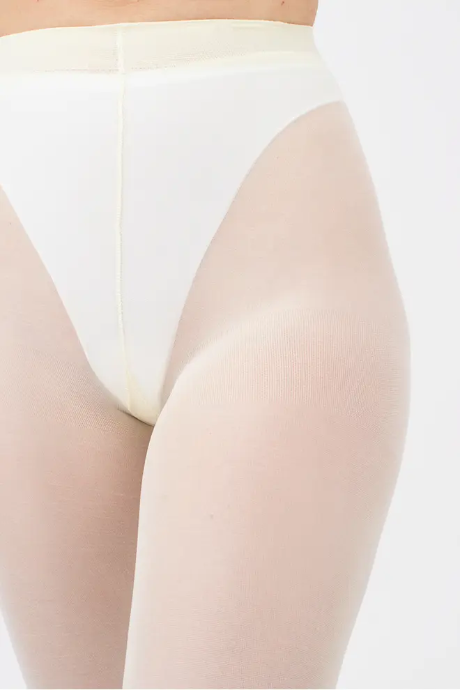 Matte Strumpfhose aus Mikrofaser SAMBA 40 den (yellow yogurt)