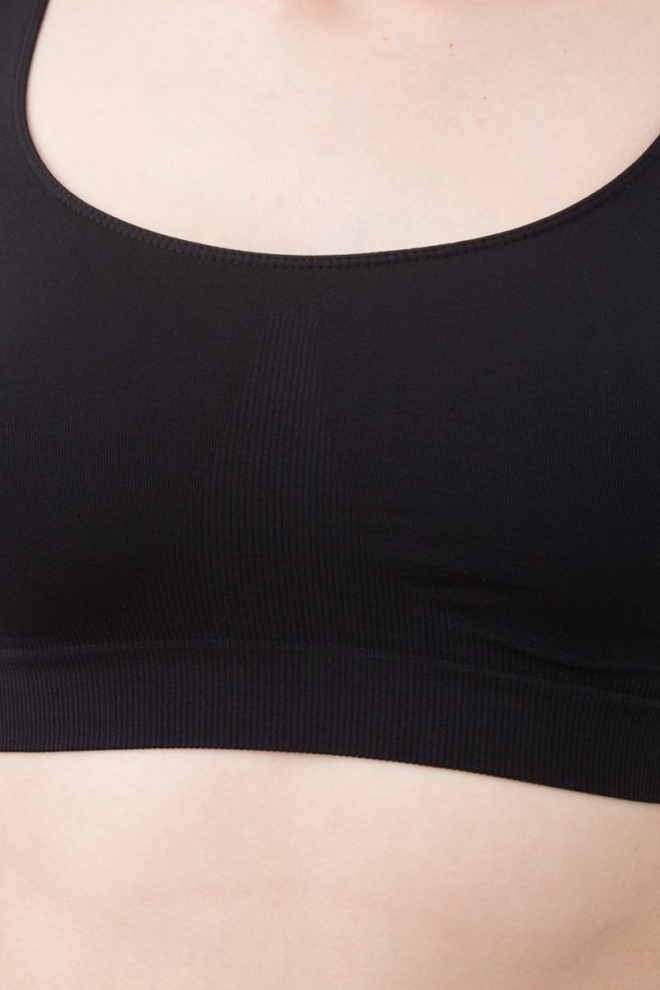Nahtloses Top mit breiten Tragern TANK TOP (black)