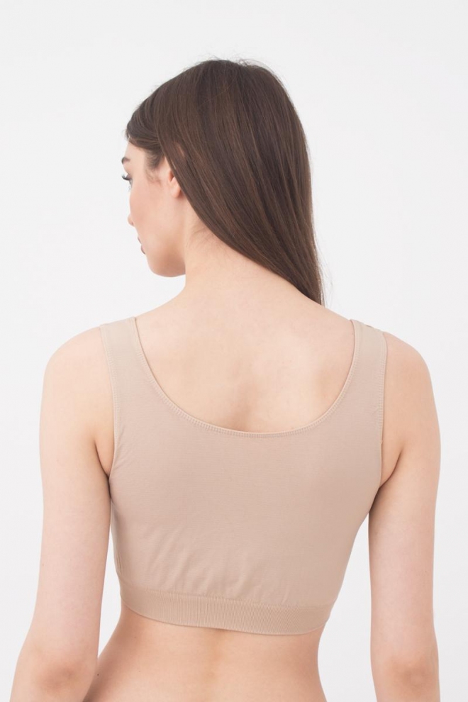 Nahtloses Top mit breiten Tragern TANK TOP (naturale)