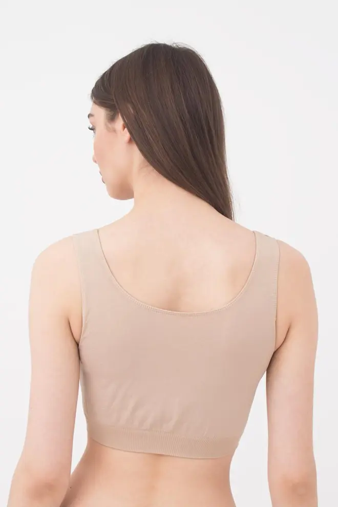 Seamless tank top on wide straps TANK TOP (naturale)