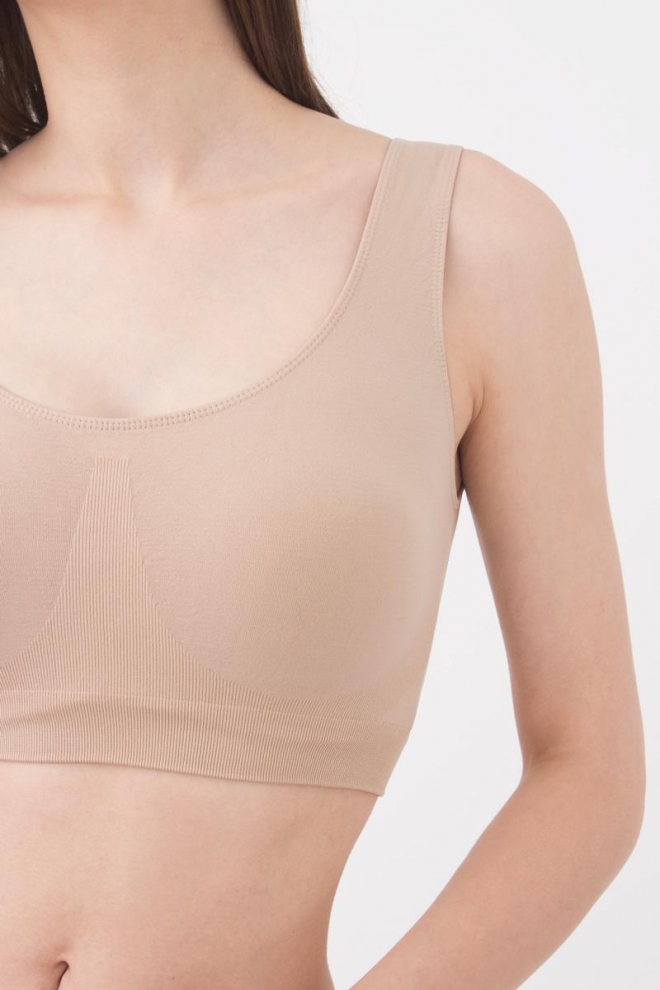 Nahtloses Top mit breiten Tragern TANK TOP (naturale)