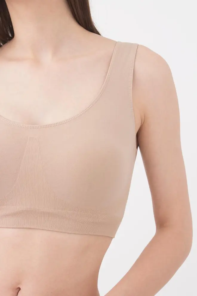 Seamless tank top on wide straps TANK TOP (naturale)