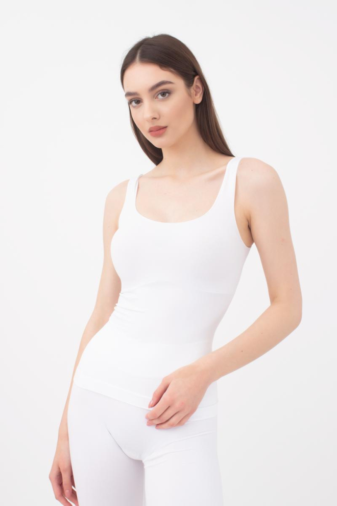 Nahtloses Tanktop mit breiten Tragern TANK (white) Nahtloses Tanktop mit breiten Tragern TANK (white)