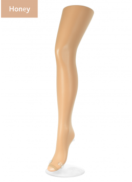 Feinstrumpfhose mit offener Fussspitze TOE 15 (honey)