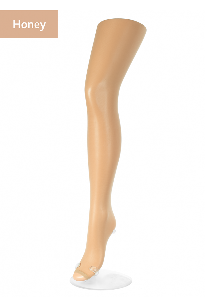 Feinstrumpfhose mit offener Fussspitze TOE 15 (honey)
