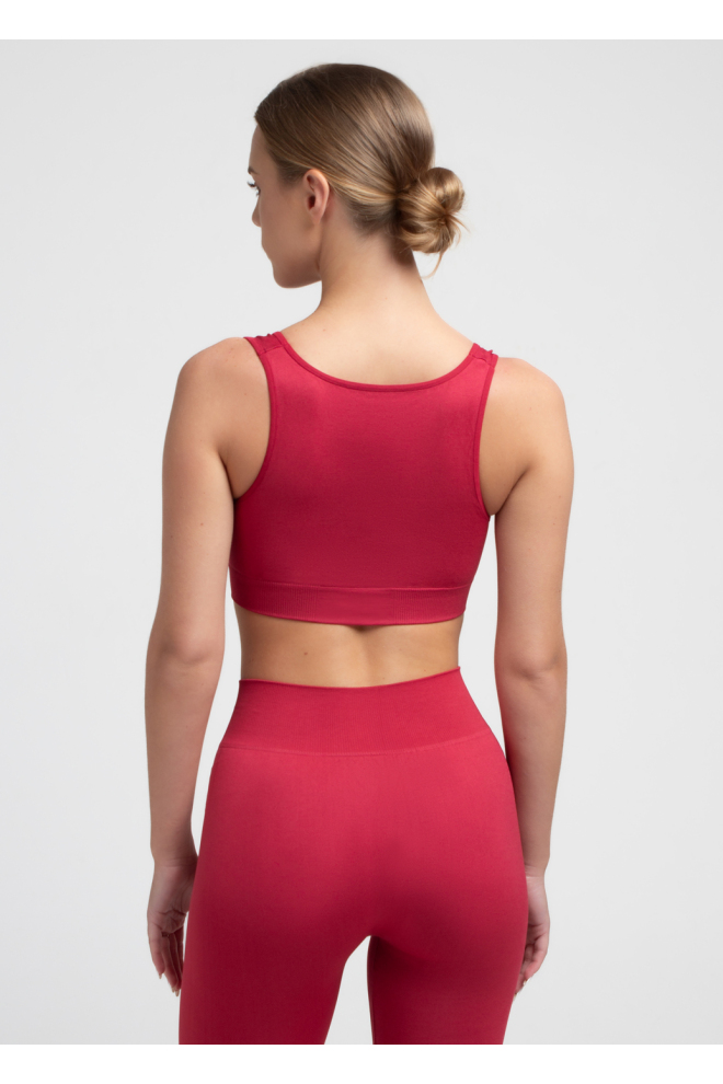 Nahtloses Push-up-Oberteil TOP SHAPE (winterberry)