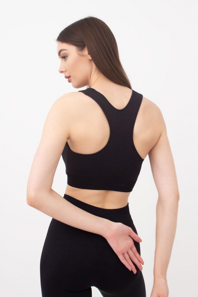 Sport-Oberteil aus Mircofaser TOP ENERGY (black)