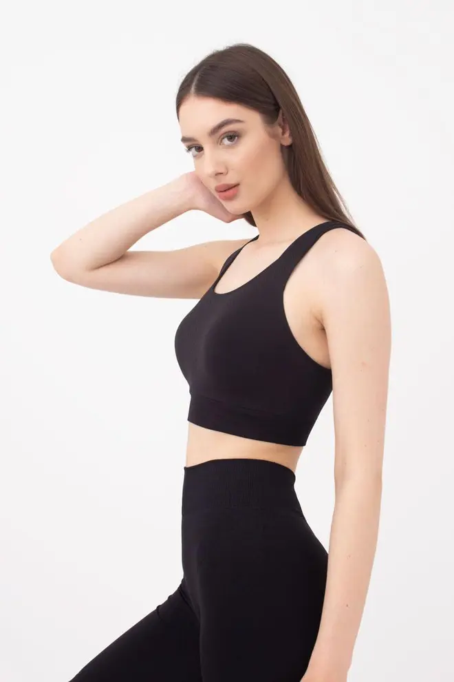 Sport-Oberteil aus Mircofaser TOP ENERGY (black)